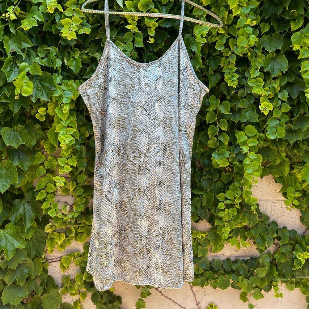 Vintage 90s velvet slip dress